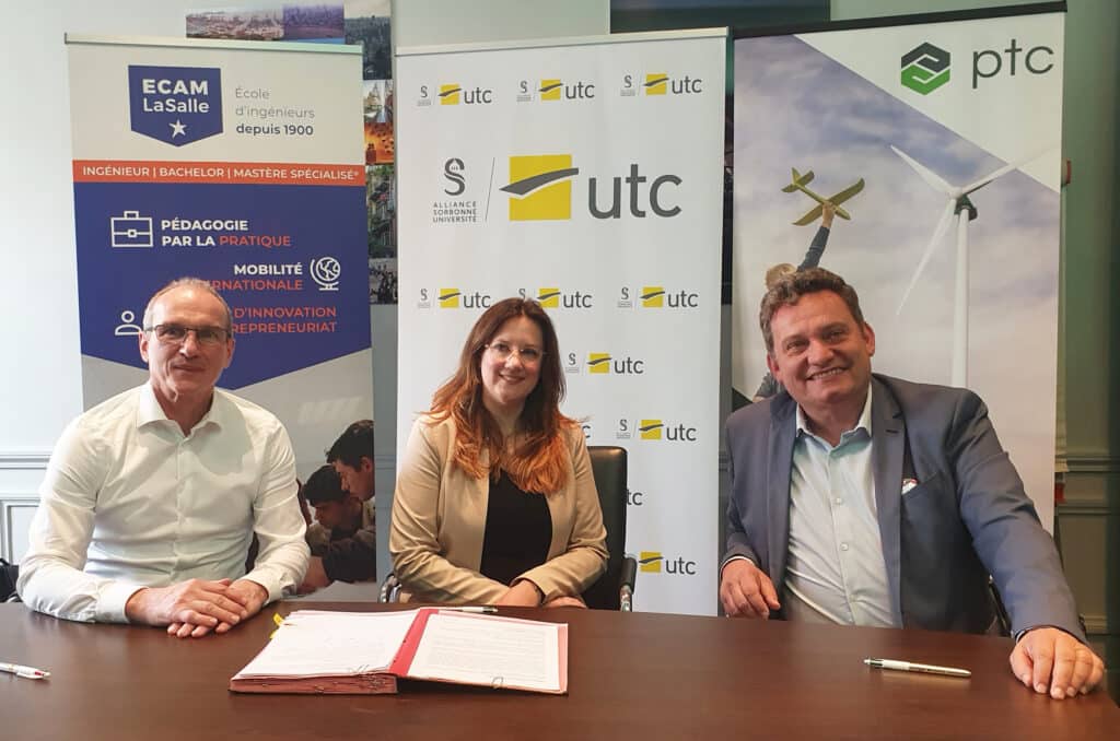 Signature de la chaire PADS par ECAM LaSalle, l’UTC et PTC
